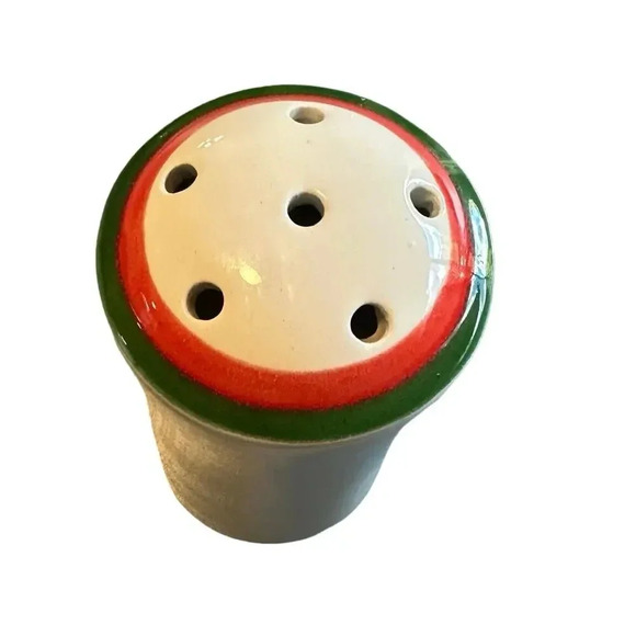 Vintage Baldelli‎ Italia Grated Cheese Shaker White with Red + Green Accents - Picture 4 of 6